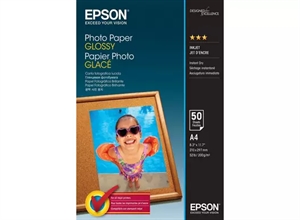 Гланцова фотохартия Epson 200 g/m² - A4 - 50 листа