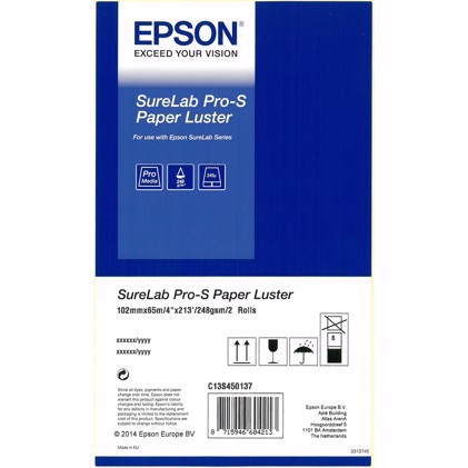 Epson SureLab Pro-S Paper Luster BP 3,5" x 65 meters 4 rolls