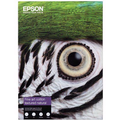 Epson Fine Art Cotton Textured Natural 300 g/m2 - A4 25 Чаршафи