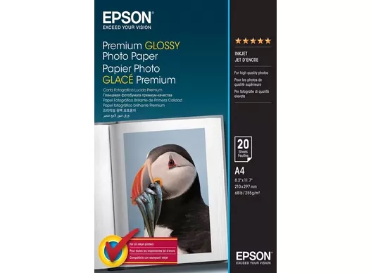 Epson Premium Glossy Photo Paper 255 g/m² - A4 - 20 листа