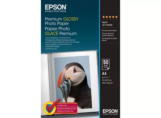 Epson Premium Glossy Photo Paper 255 g/m² - A4 - 50 листа