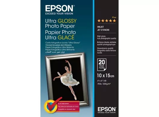 Epson Ultra Glossy Photo Paper 300 g/m² - 10x15cm - 20 листа