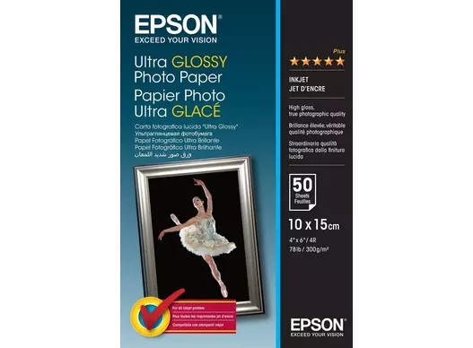 Epson Ultra Glossy Photo Paper 300 g/m²- 10x15 см - 50 листа