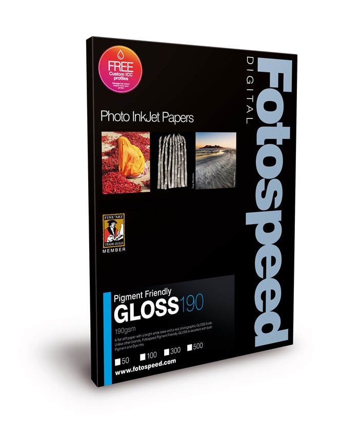 Fotospeed PF Gloss 190 g/m² - A3+, 100 Чаршафи