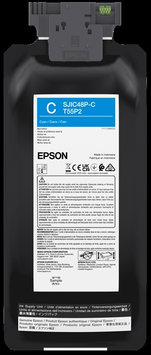 Epson Cyan касета с мастило for Epson ColorWorks C8000